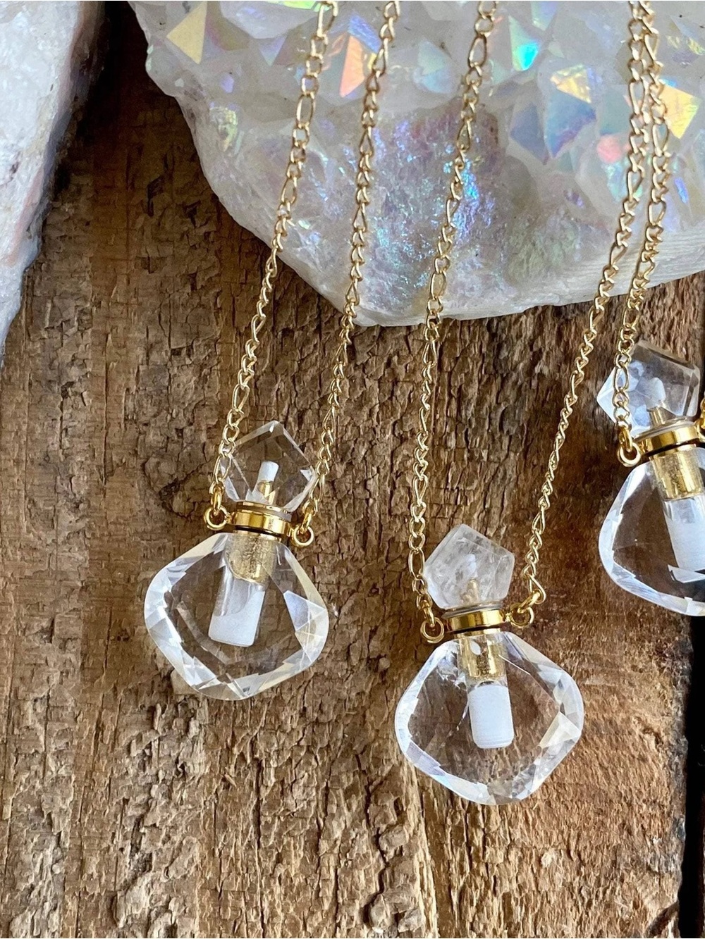 NEW | Small Crystal Diffuser Necklace